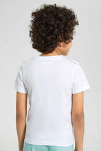 Load image into Gallery viewer, Redtag-White-Elephant-Print-T-Shirt-Graphic-T-Shirts-Boys-2 to 8 Years
