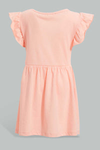 Redtag-Multi-Colour-2Pc-Pack-Knit-Dress-Dresses-Infant-Girls-3 to 24 Months