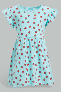 Redtag-Multi-Colour-2Pc-Pack-Knit-Dress-Dresses-Infant-Girls-3 to 24 Months