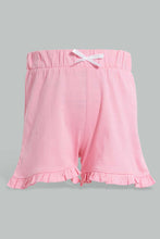 Load image into Gallery viewer, Redtag-Assorted-Printed-2Pk-Short-Casual-Shorts-Infant-Girls-3 to 24 Months
