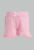 Redtag-Assorted-Solid-2Pk-Short-Casual-Shorts-Infant-Girls-3 to 24 Months