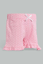 Load image into Gallery viewer, Redtag-Assorted-Solid-2Pk-Short-Casual-Shorts-Infant-Girls-3 to 24 Months
