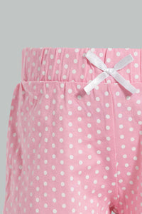 Redtag-Assorted-Solid-2Pk-Short-Casual-Shorts-Infant-Girls-3 to 24 Months
