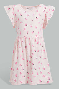 Redtag-Multi-Colour-2Pc-Pack-Knit-Dress-Dresses-Infant-Girls-3 to 24 Months
