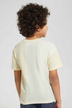 تنزيل الصورة على معرض الصور، Redtag-Ecru-Flap-Pocket-Over-Size-T-Shirt-Oversized-T-Shirts-Boys-2 to 8 Years
