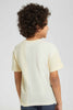 Redtag-Ecru-Flap-Pocket-Over-Size-T-Shirt-Oversized-T-Shirts-Boys-2 to 8 Years