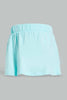 Redtag-White-Tropical-Printed-T-Shirt-And-Mint-Solid-Skirt-Sets-Infant-Girls-3 to 24 Months