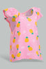 Pink Pineapple Set For Baby Girls (2 Piece)