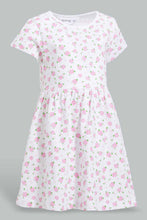 Load image into Gallery viewer, Redtag-Coral-Floral-Printed-Dress-Dresses-Infant-Girls-3 to 24 Months
