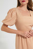 Redtag-Assorted-Puffsleeve-With-Cut-Out-At-Back-Waist-Dress-Dresses-Women's-