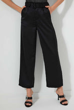 تنزيل الصورة على معرض الصور، Redtag-Black-Straight-Fit-Trouser-With-Self-Fabric-Belt-Trousers-Women&#39;s-
