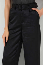 تنزيل الصورة على معرض الصور، Redtag-Black-Straight-Fit-Trouser-With-Self-Fabric-Belt-Trousers-Women&#39;s-
