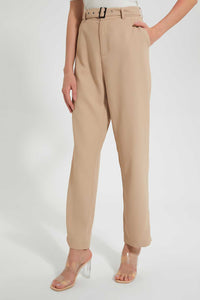 Redtag-Beige-Straight-Fit-Trouser-Trousers-Women's-