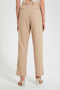 Redtag-Beige-Straight-Fit-Trouser-Trousers-Women's-