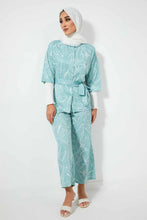 Load image into Gallery viewer, Redtag-Mint-With-Ivory-Print-Base-Color-In-2-Options-As-Per-Std-Blouses-Women&#39;s-
