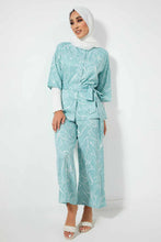 Load image into Gallery viewer, Redtag-Mint-With-Ivory-Print-Base-Color-In-2-Options-As-Per-Std-Blouses-Women&#39;s-
