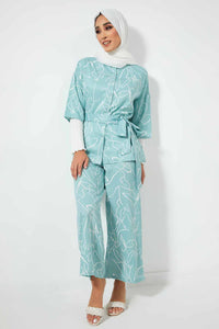 Redtag-Mint-With-Ivory-Print-Base-Color-In-2-Options-As-Per-Std-Blouses-Women's-