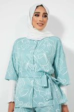 Load image into Gallery viewer, Redtag-Mint-With-Ivory-Print-Base-Color-In-2-Options-As-Per-Std-Blouses-Women&#39;s-
