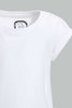 Redtag-White-Solid-T-Shirt-Plain-T-Shirts-Infant-Girls-3 to 24 Months