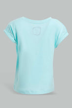 Load image into Gallery viewer, Redtag-Mint-Solid-T-Shirt-Plain-T-Shirts-Infant-Girls-3 to 24 Months
