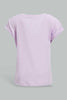 Redtag-Lilac-Solid-T-Shirt-Plain-T-Shirts-Infant-Girls-3 to 24 Months