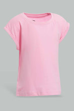 تنزيل الصورة على معرض الصور، Redtag-Fuchsia-Solid-T-Shirt-Plain-T-Shirts-Infant-Girls-3 to 24 Months
