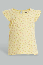Load image into Gallery viewer, Redtag-Yellow-Printed-Top-Blouses-Infant-Girls-3 to 24 Months

