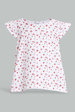 Load image into Gallery viewer, Redtag-White-Printed-Top-Blouses-Infant-Girls-3 to 24 Months
