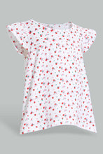 Load image into Gallery viewer, Redtag-White-Printed-Top-Blouses-Infant-Girls-3 to 24 Months
