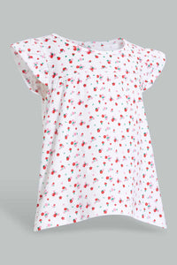 Redtag-White-Printed-Top-Blouses-Infant-Girls-3 to 24 Months