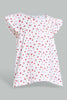 Redtag-White-Printed-Top-Blouses-Infant-Girls-3 to 24 Months