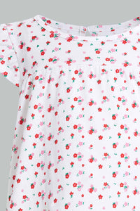 Redtag-White-Printed-Top-Blouses-Infant-Girls-3 to 24 Months