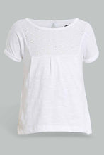 Load image into Gallery viewer, Redtag-White-Solid-Top-Blouses-Infant-Girls-3 to 24 Months
