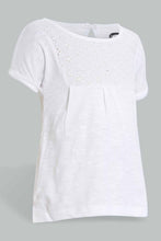 Load image into Gallery viewer, Redtag-White-Solid-Top-Blouses-Infant-Girls-3 to 24 Months
