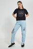 Redtag-Lt-Wash-Mom'S-Fit-Highrise-Jean-Jeans-High-Rise-Senior-Girls-9 to 14 Years