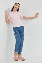 Load image into Gallery viewer, Redtag-Lt-Wash-Cargo-Pocket-Jogger-Category:Jeggings,-Colour:Lightwash,-Filter:Senior-Girls-(9-to-14-Yrs),-GSR-Jeggings,-New-In,-New-In-GSR-APL,-Non-Sale,-RMD-add,-S22C,-Section:Kidswear-Senior-Girls-9 to 14 Years
