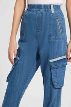 Load image into Gallery viewer, Redtag-Lt-Wash-Cargo-Pocket-Jogger-Category:Jeggings,-Colour:Lightwash,-Filter:Senior-Girls-(9-to-14-Yrs),-GSR-Jeggings,-New-In,-New-In-GSR-APL,-Non-Sale,-RMD-add,-S22C,-Section:Kidswear-Senior-Girls-9 to 14 Years
