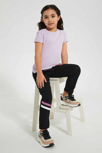 Lilac And Grey Floral T-Shirt (Pack of 2)