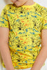 Redtag-Yellow-Paint-Splat-T-Shirt-Graphic-T-Shirts-Boys-2 to 8 Years
