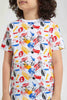 Redtag-White-Paint-Splat-T-Shirt-Graphic-T-Shirts-Boys-2 to 8 Years