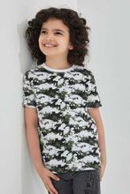 تنزيل الصورة على معرض الصور، Redtag-White-Patterned-Splat-Print-T-Shirt-Graphic-T-Shirts-Boys-2 to 8 Years
