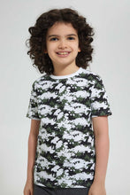 تنزيل الصورة على معرض الصور، Redtag-White-Patterned-Splat-Print-T-Shirt-Graphic-T-Shirts-Boys-2 to 8 Years

