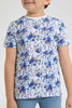 Redtag-White-Splat-Print-T-Shirt-Graphic-T-Shirts-Boys-2 to 8 Years