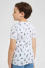 Redtag-White-Space-Aop-T-Shirt-Graphic-T-Shirts-Boys-2 to 8 Years