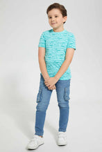 تنزيل الصورة على معرض الصور، Redtag-Aqua-Shark-Aop-T-Shirt-Graphic-T-Shirts-Boys-2 to 8 Years
