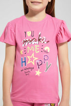 Load image into Gallery viewer, Fuchsia You Make Me Happy T-Shirt
