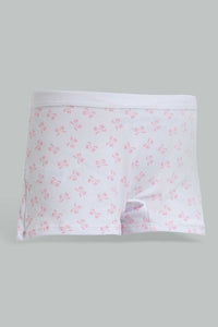 Redtag-Floral/Mint-Brief-(2-Pack)-Briefs-Bikini-Senior-Girls-9 to 14 Years