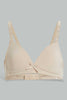 Beige And White Padded Bra For Senior Girls (Pack of 2)