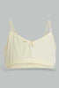 White And Yellow Non-Padded Bra For Senior Girls (2 Pack)