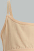 Beige And Pink Non-Padded Bra For Senior Girls (2 Pack)